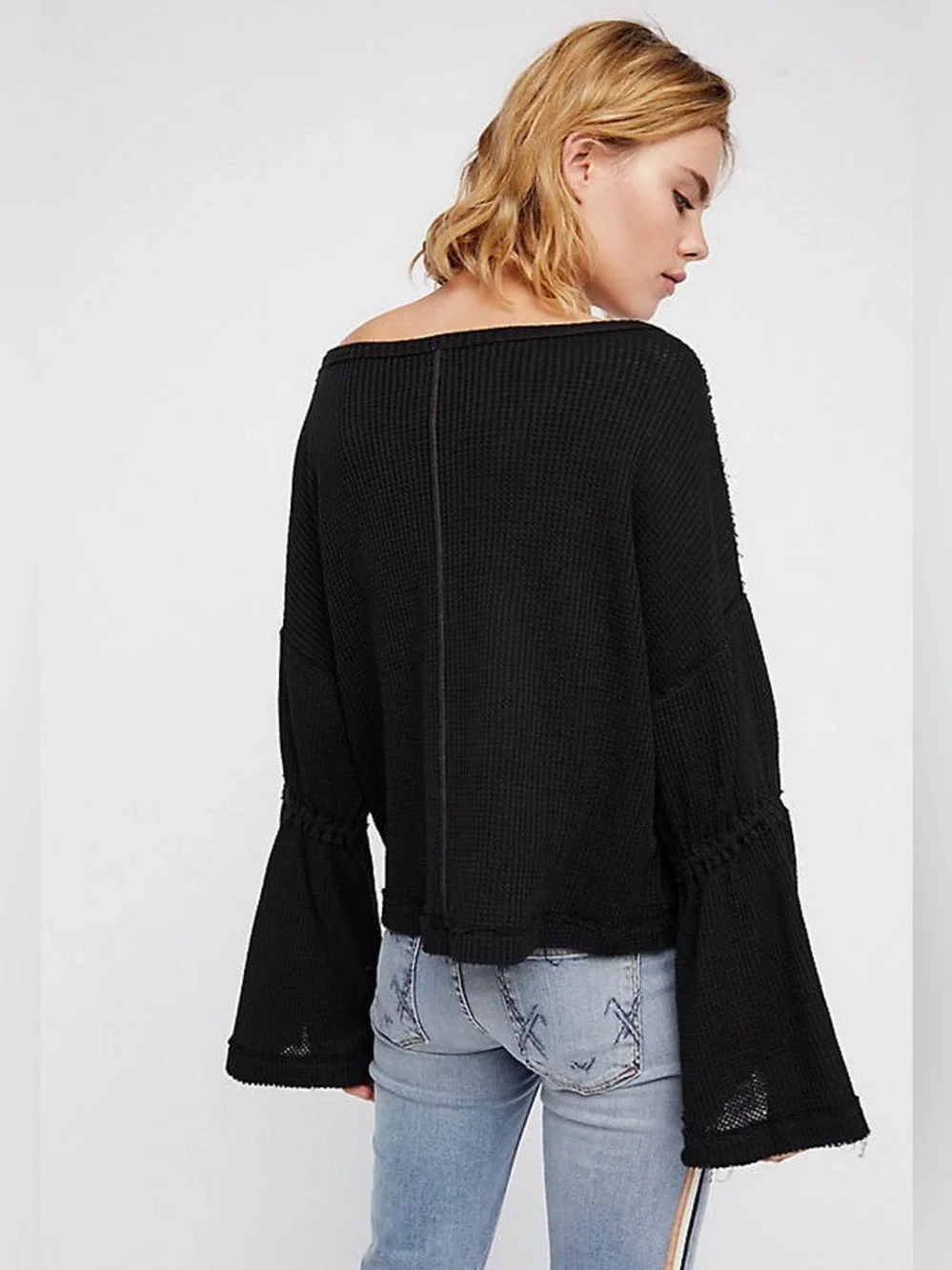Free People Dahlia V Neck Bell Sleeve